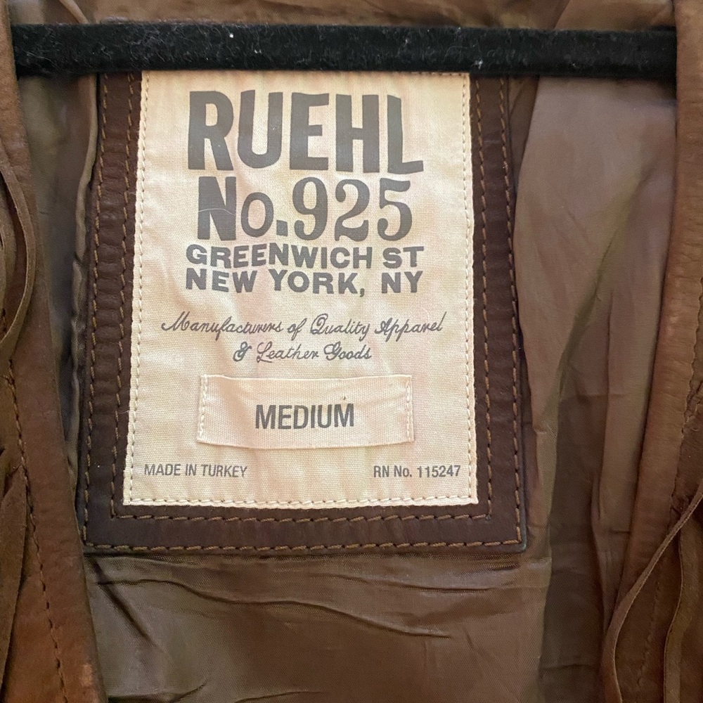 Ruehl No 925 Suede Vest. Sz Med. Great Condition
